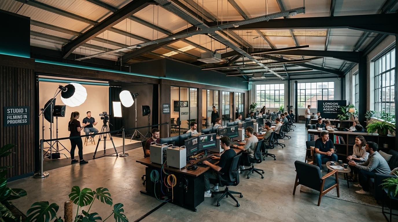 The Primetok studio and edit suite in Ilford, east London