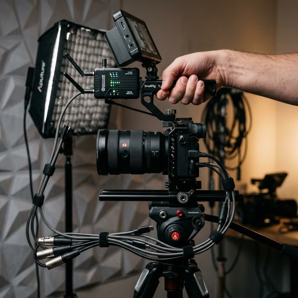 Primetok studio space set up for vertical video production