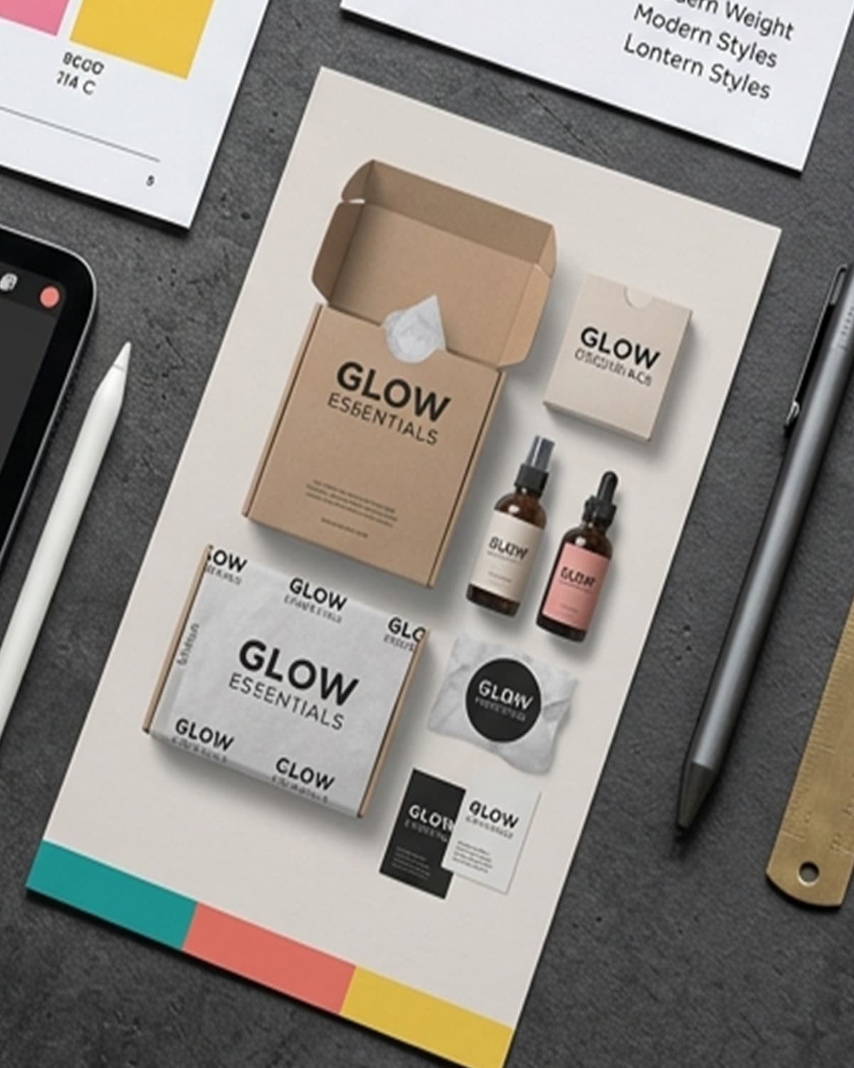 Glowhaus hero serum styled for a vertical TikTok product demonstration