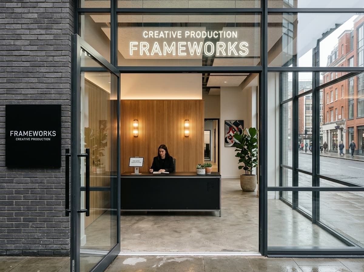 The Primetok studio entrance in Ilford, east London